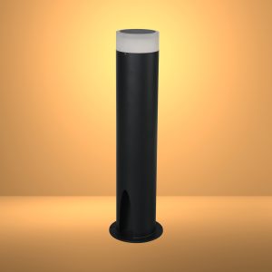 Cortez Black Outdoor Garden Post Pathway Light 3000K 10W  182-03445