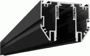 Магнитный трек для натяжного потолка встраиваемый CLN  Track/RX BL 3м MGN  (LxWxH,mm 3000x47,5x62)